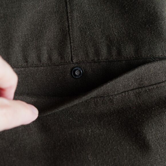 Lululemon Commission Pants Mens 32 Heathered Dark Olive Slim Wool Chino M5561S - Picture 10 of 14